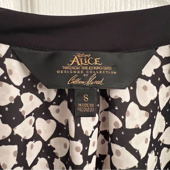 Disney Colleen Atwood Alice Through The Looking Glass Sleeveless Blouse Size S - Picture 5 of 7